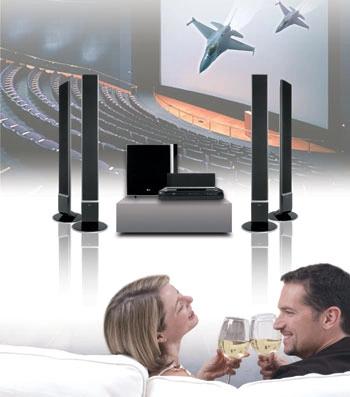 Hệ thống HT902TB của LG mang đến vẻ sang trọng và tiện nghi cho căn phòng. Ảnh: LG Việt Nam.