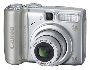 Canon PowerShot A580 có giá 180 USD. Ảnh: Letsgodigital.