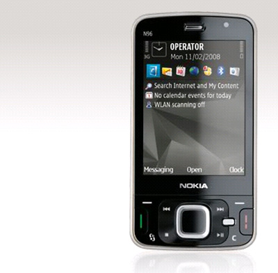 Nokia N96 có bộ nhớ 16 GB. Ảnh: Nokia.