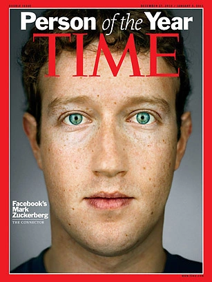 Mark Zuckerberg - nhân vật của năm.