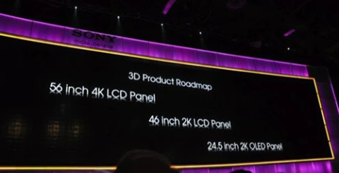 Sony sẽ sớm bán các mẫu TV 3D thế hệ mới của mình ra thị trường. Ảnh: OLED-Display.