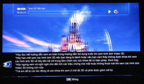 Máy tương thích và đáp ứng tốt khả năng làm nguồn phát nội dung cho TV 3D. Ảnh: HDVietnam.