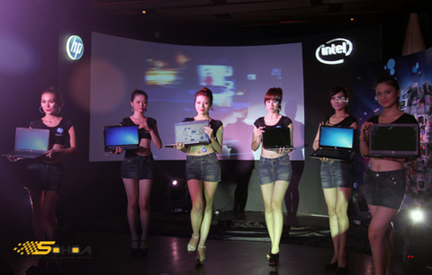 Loạt máy tính xách tay mới trong năm 2011 của HP tại Việt Nam. Ảnh: Tuấn Hưng.