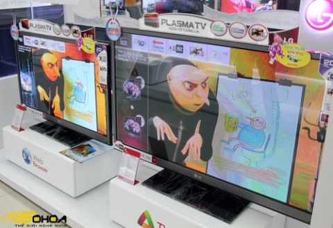 PW450 series hiện được bán ra với hai kích thước màn hình 40 và 50 inch với giá từ 13,9 triệu đồng.