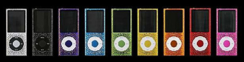 iPod Nano đính đá gắn liên với ca sỹ nổi tiếng Elton Johns.
