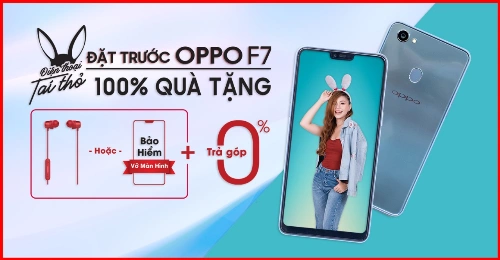 FPT Shop tặng tai nghe Bluetooth thể thao khi đặt hàng Oppo F7