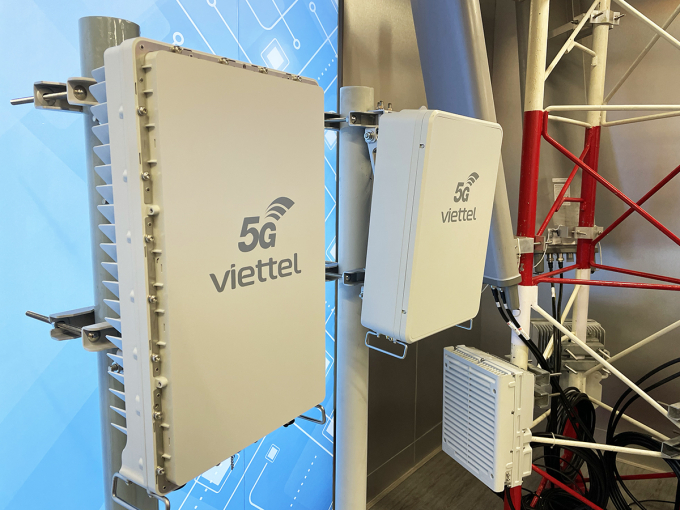 Một hệ thống thiết bị 5G do doanh nghiệp Việt Nam phát triển. Ảnh: Lưu Quý