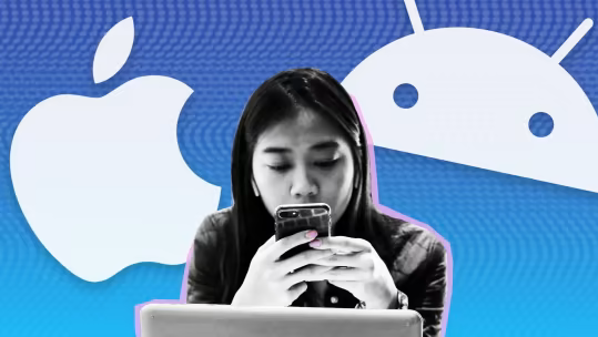 Apple đang muốn tách người dùng iPhone khỏi những tính năng quen thuộc của Google. Minh họa: FT