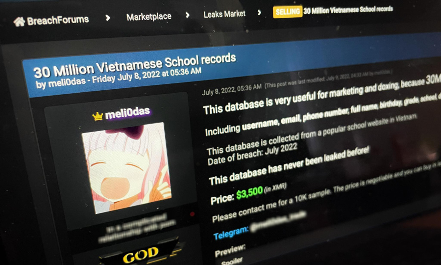 Dữ liệu người Việt lan tràn trên Dark Web - Báo VnExpress