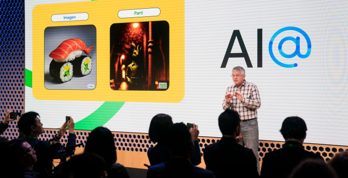 Sự kiện Google AI@ diễn ra vào tháng 11 năm ngoái tại Manhattan. Ảnh: AP