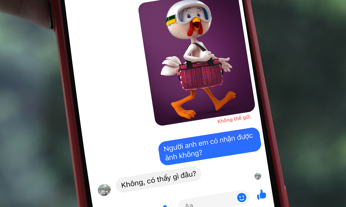 Messenger gặp lỗi gửi ảnh