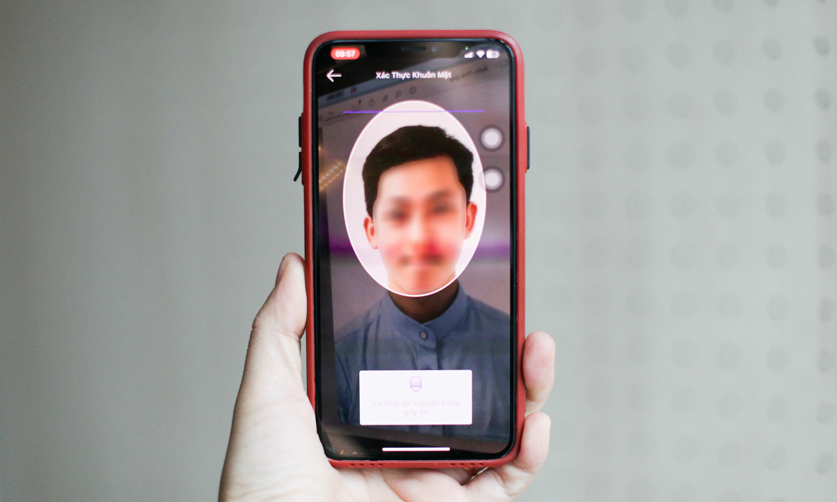 Xác thực sinh trắc học khi chuyển trên 10 triệu đồng chỉ bằng ảnh tĩnh