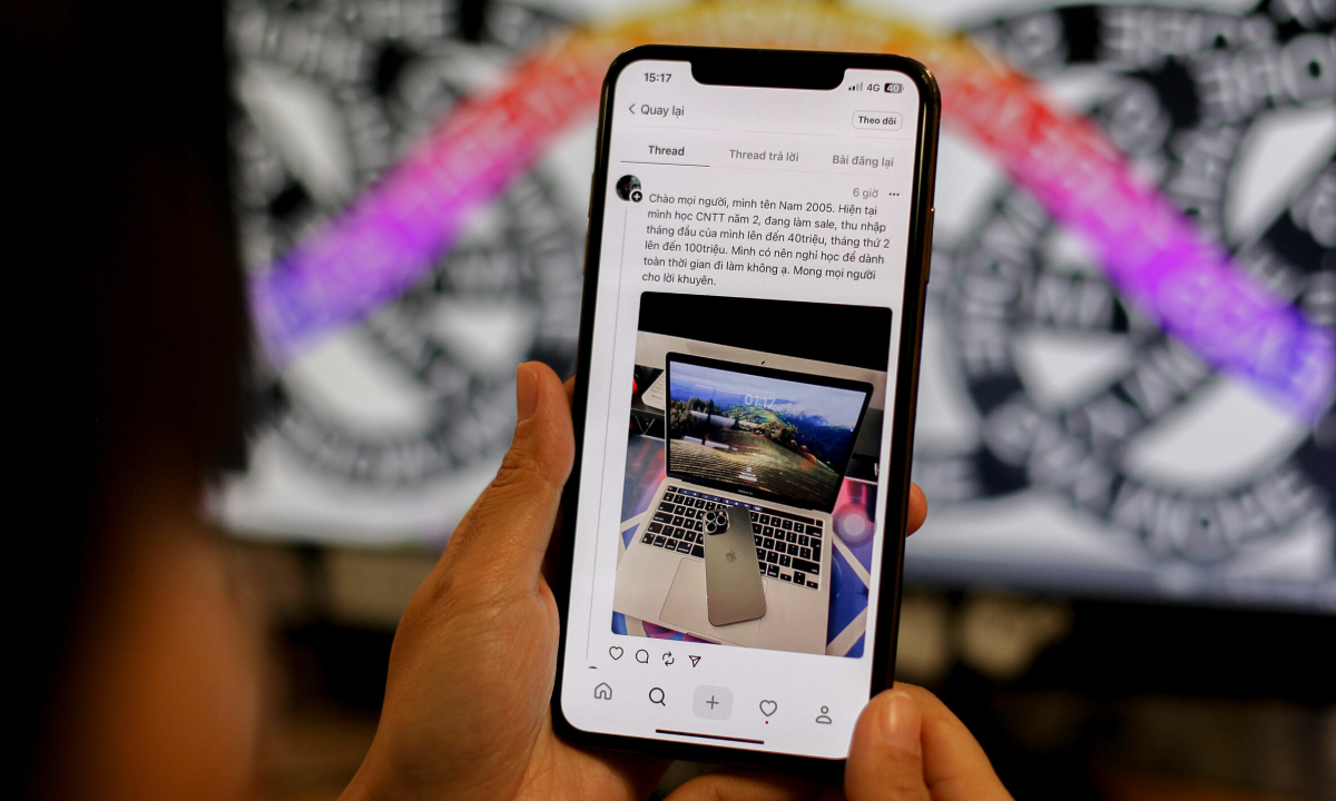 Người trẻ chơi Threads