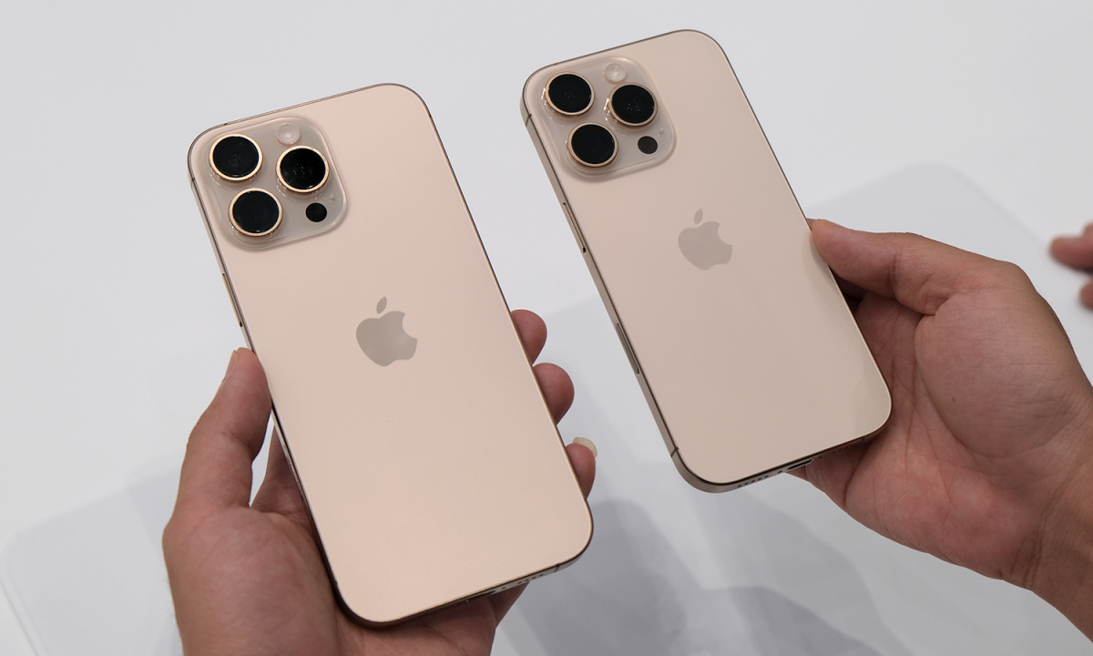 Ảnh thực tế iPhone 16 Pro và 16 Pro Max màu vàng mới