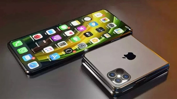 Một ý tưởng về iPhone Flip màn hình gập. Ảnh:Iskander Utebayev