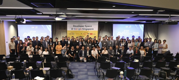 Cộng đồng chuyên gia công nghệ người Việt từ nhiều nơi trên thế giới tụ họp tại sự kiện của AVSE Global ở Singapore hôm 20/2. Ảnh: Phạm Hương